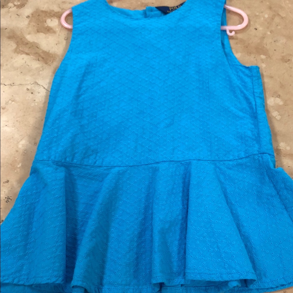 Polo Peplum shirt size 6